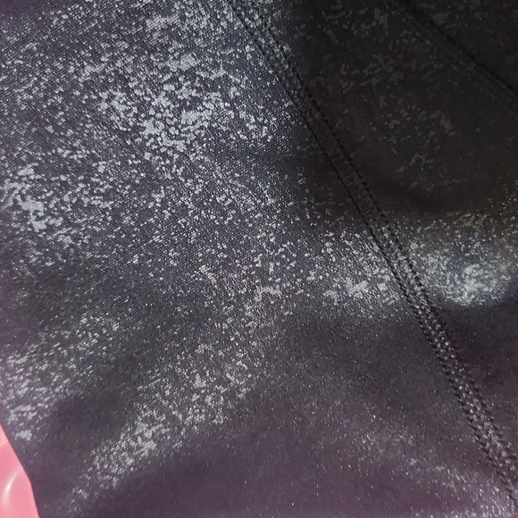 Black Shimmer Metallic Leggings - Picture 4 of 5